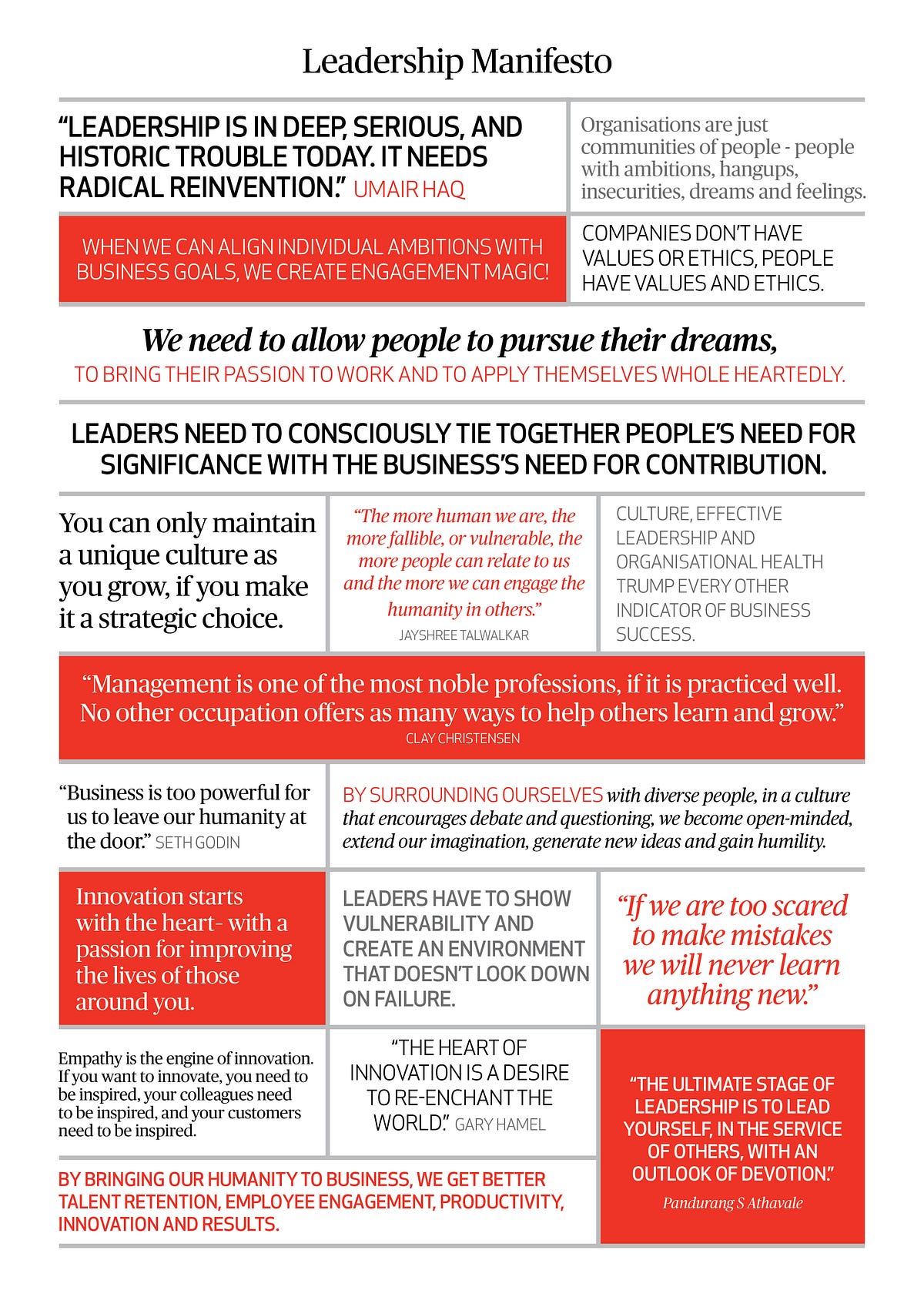 Manifesto How To Be A Compassionate Leader In 13 Statements