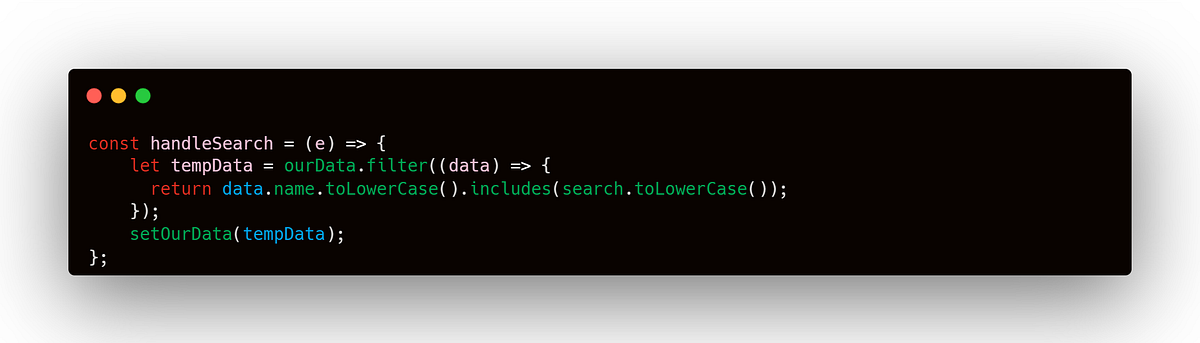 Search In React? Here’s how.. Almost every modern app have a search ...