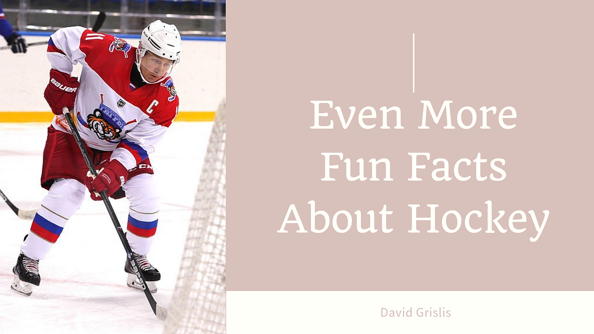 Even More Fun Facts About Hockey. A few years back, I’d written a blog