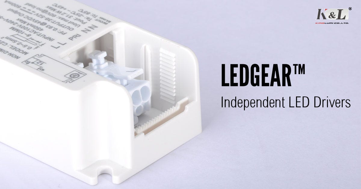 Independent constant current LED drivers by Kinglumi Lighting Medium