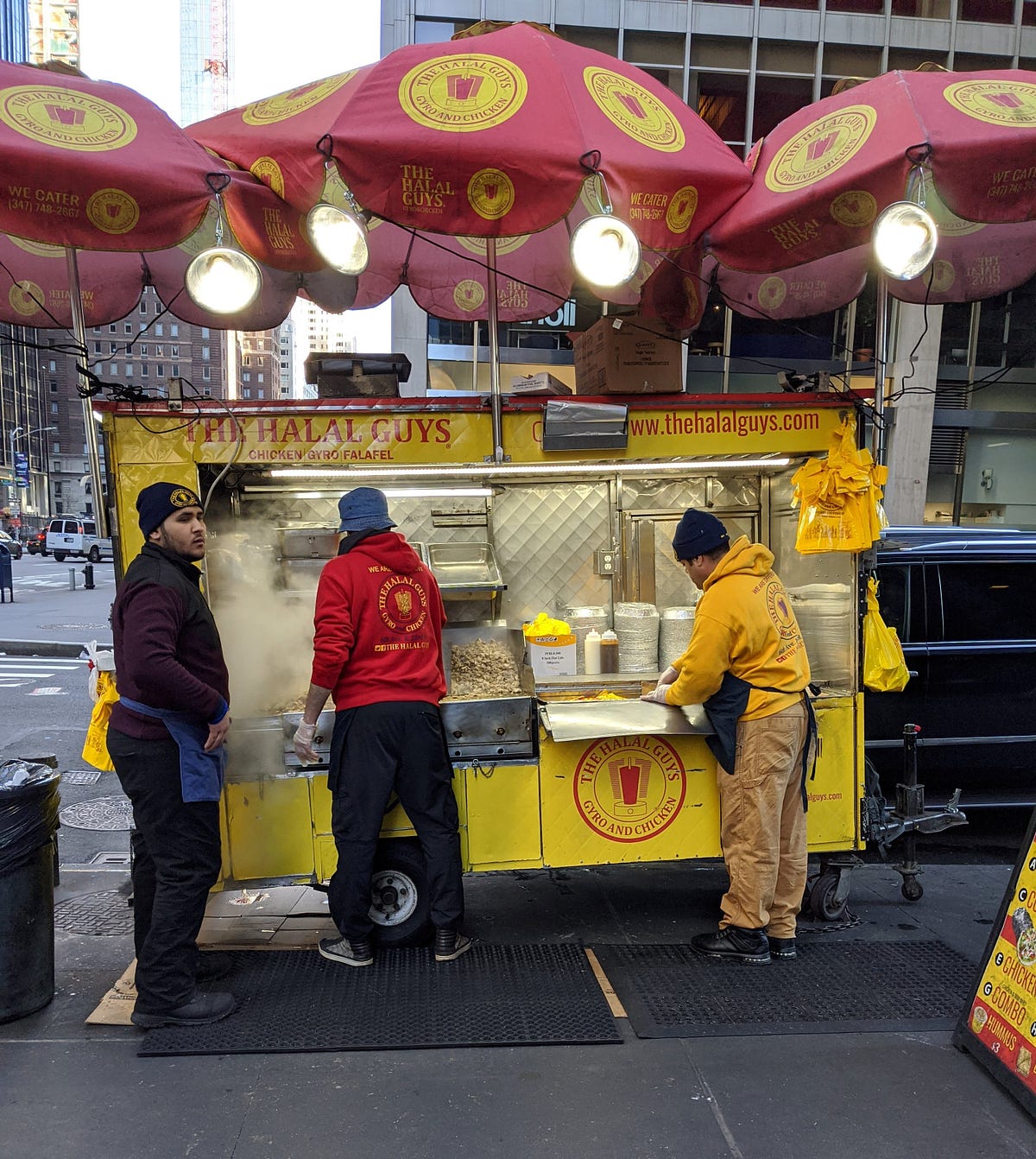 I miss chicken over rice in NYC.. New York City is ...