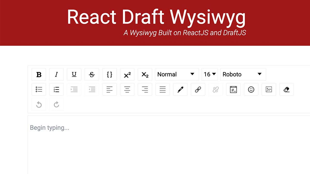 Build a Rich-Text Editor with React Draft Wysiwyg | by Weian Wang |  JavaScript in Plain English