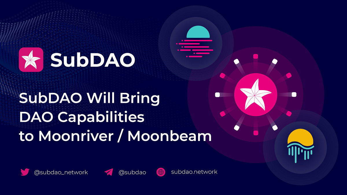 SubDAO Will Bring DAO Capabilities to Moonriver/Moonbeam