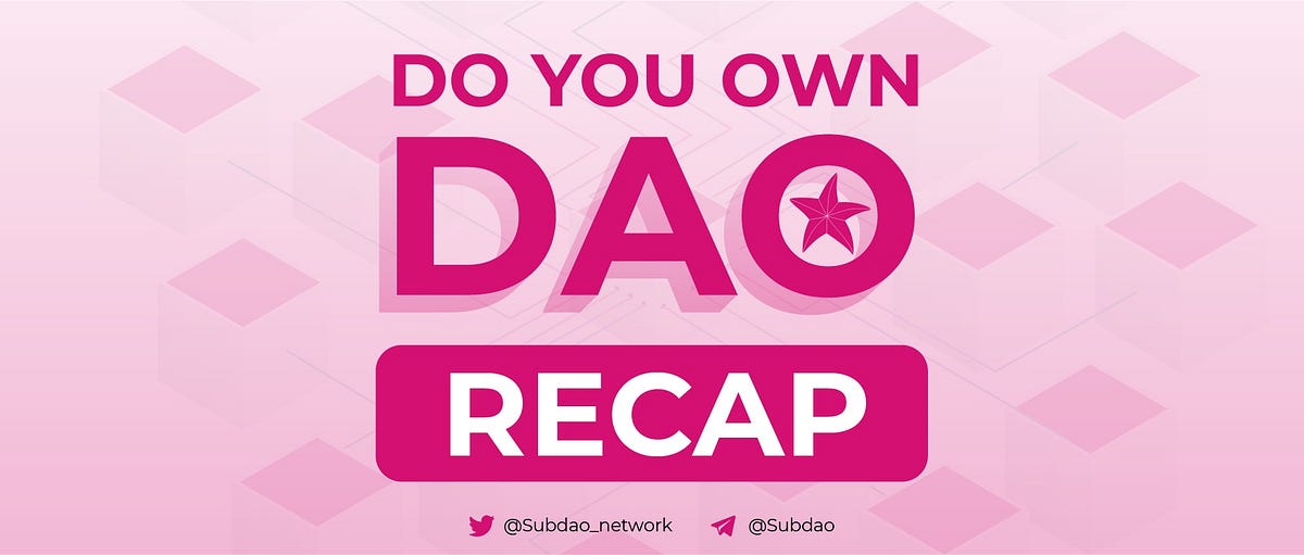 Best Answer Shared on SubDAO “Do Your Own DAO” Event