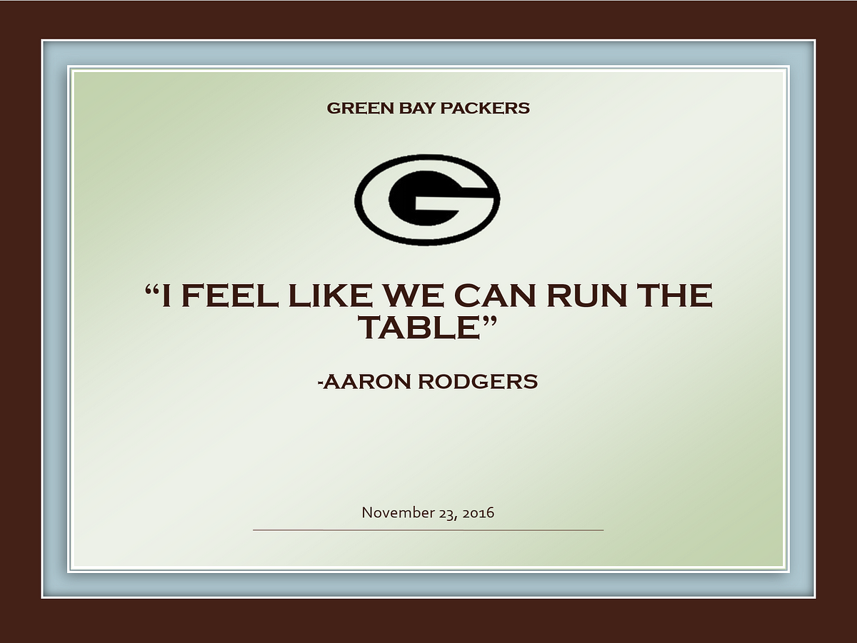 Aaron Rodgers Didnt Guarantee Anything By Dylan Dittrich Medium
