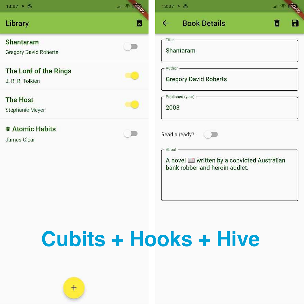 Flutter list-details app with Cubits, Hooks and Hive database | Medium
