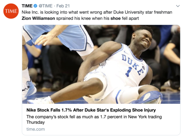 Zion Williamson and Nike Case Study | by Chipper Dreher | Medium