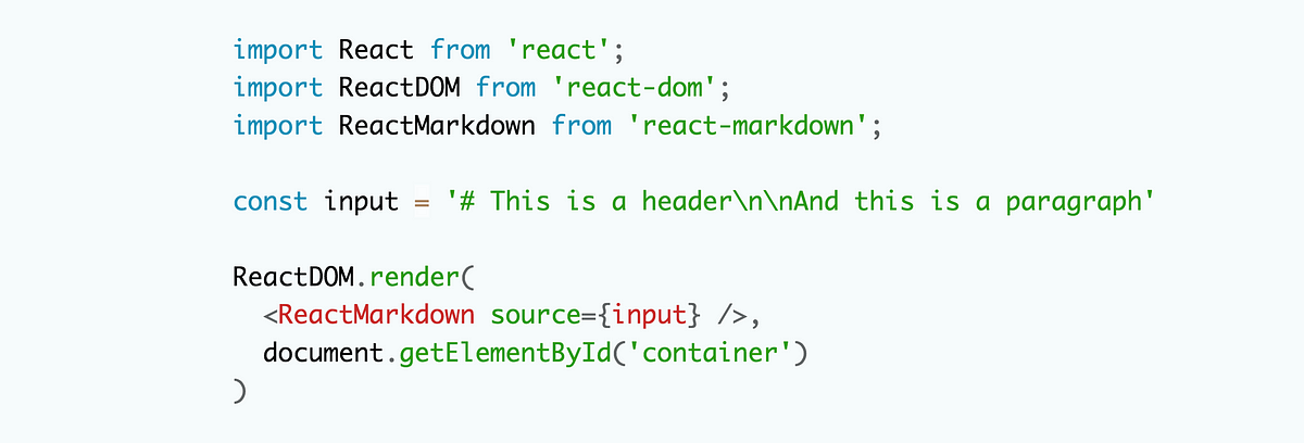 React Markdown — Code and Syntax Highlighting | by Bexultan Myrzatay |  Young Developer | Medium