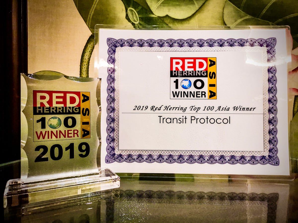 Transit Protocol Selected as a 2019 Red Herring Top 100 Asia Winner | by  Transit Protocol | Medium