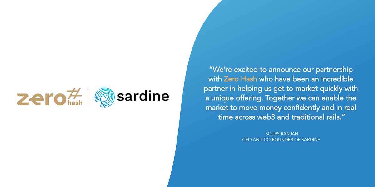 Sardine partners with Zero Hash to offer crypto onramp through instant