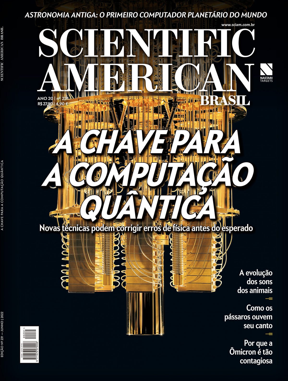 Quantum Computing on the cover of Scientific American Brazil, June 2022