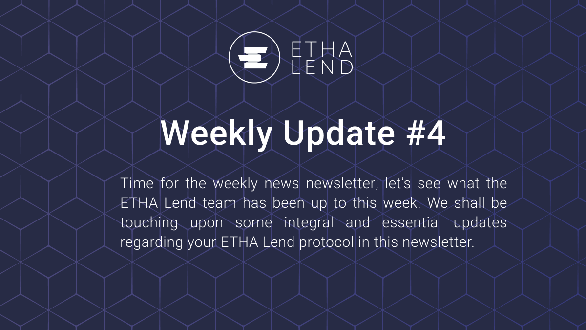 ETHA Lend Weekly Updates #4 — Vaults, Smart Contracts, APIs, and UI!