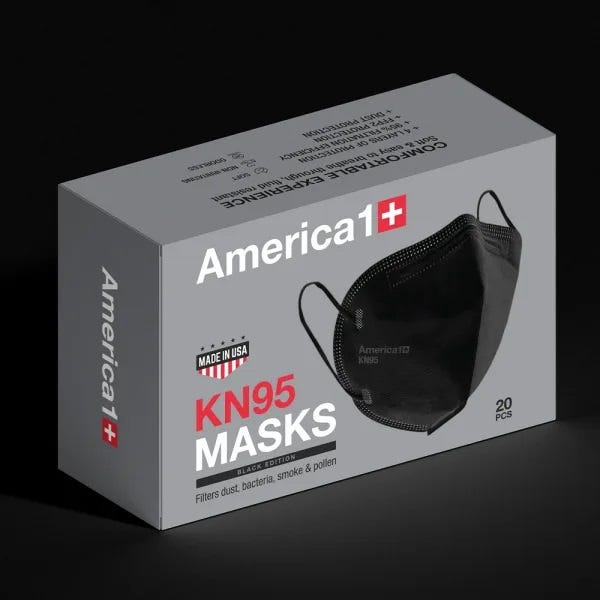KN95 masks produced by PPE America1