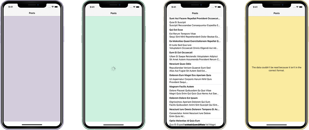 Building reusable content loading view with SwiftUI and Combine