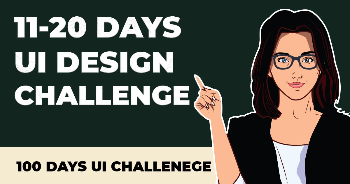 100 Days UI Design Challenge — Part 02🔊 | by Nathasha | UX Planet