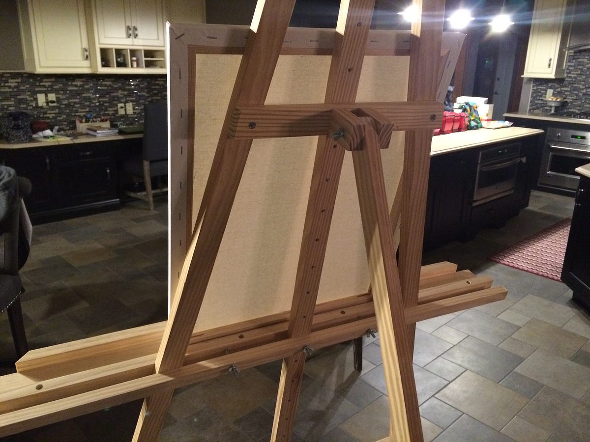 Scrap Wood Easel. I finished building an artist’s easel… by Eric