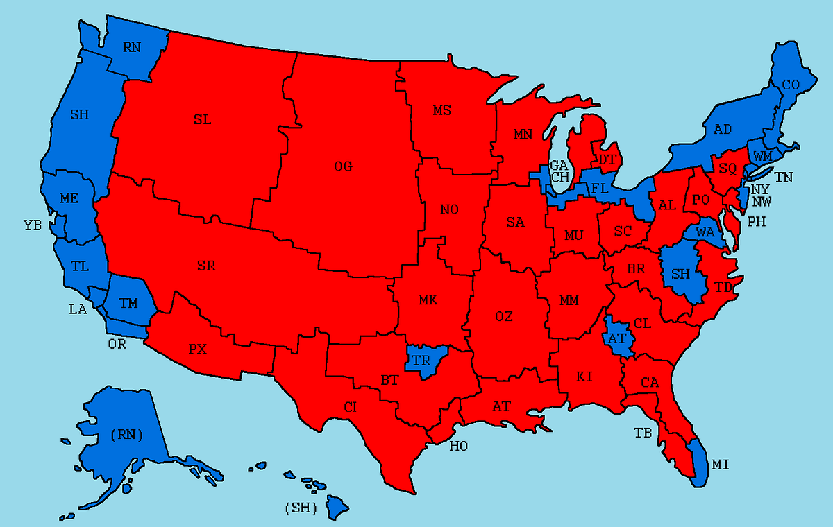 50 Equal States More Democratic Or More Democratic By Cam Medium