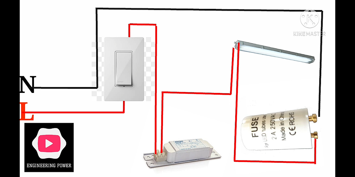 Tube light connection short video https//youtu.be/f8bDyIq5ooQ