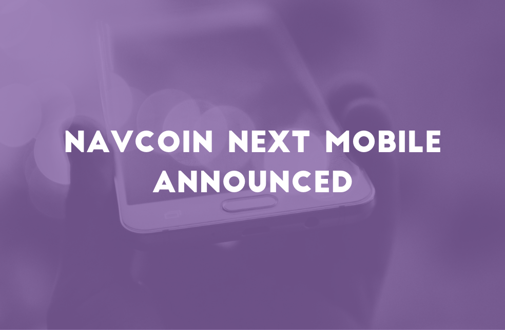 Navcoin Next Mobile Announced Navcoin Collective Medium - 