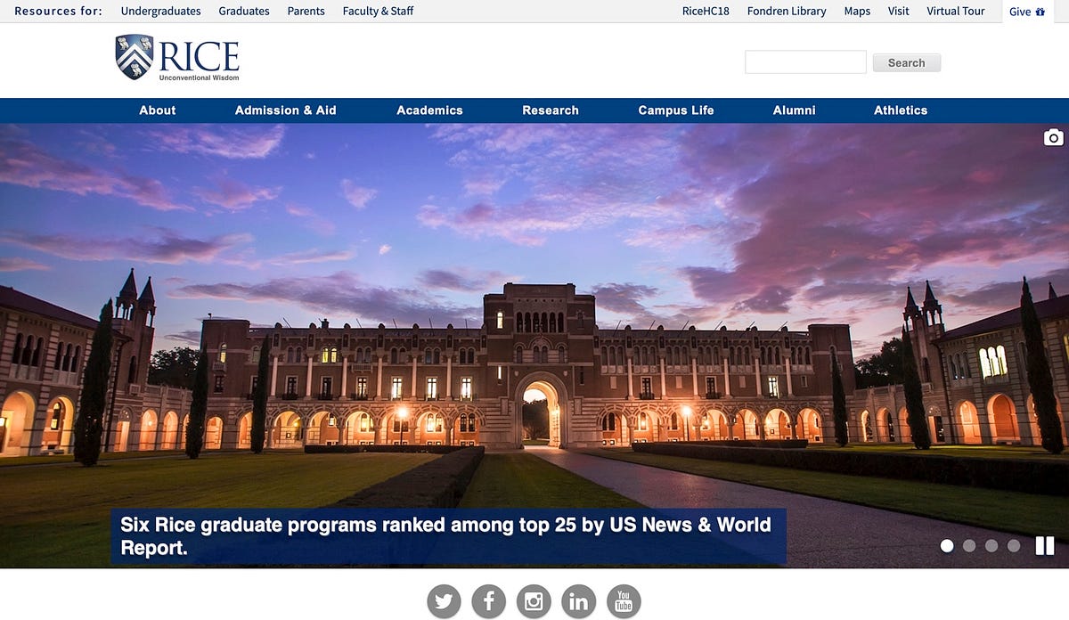 rice university case study