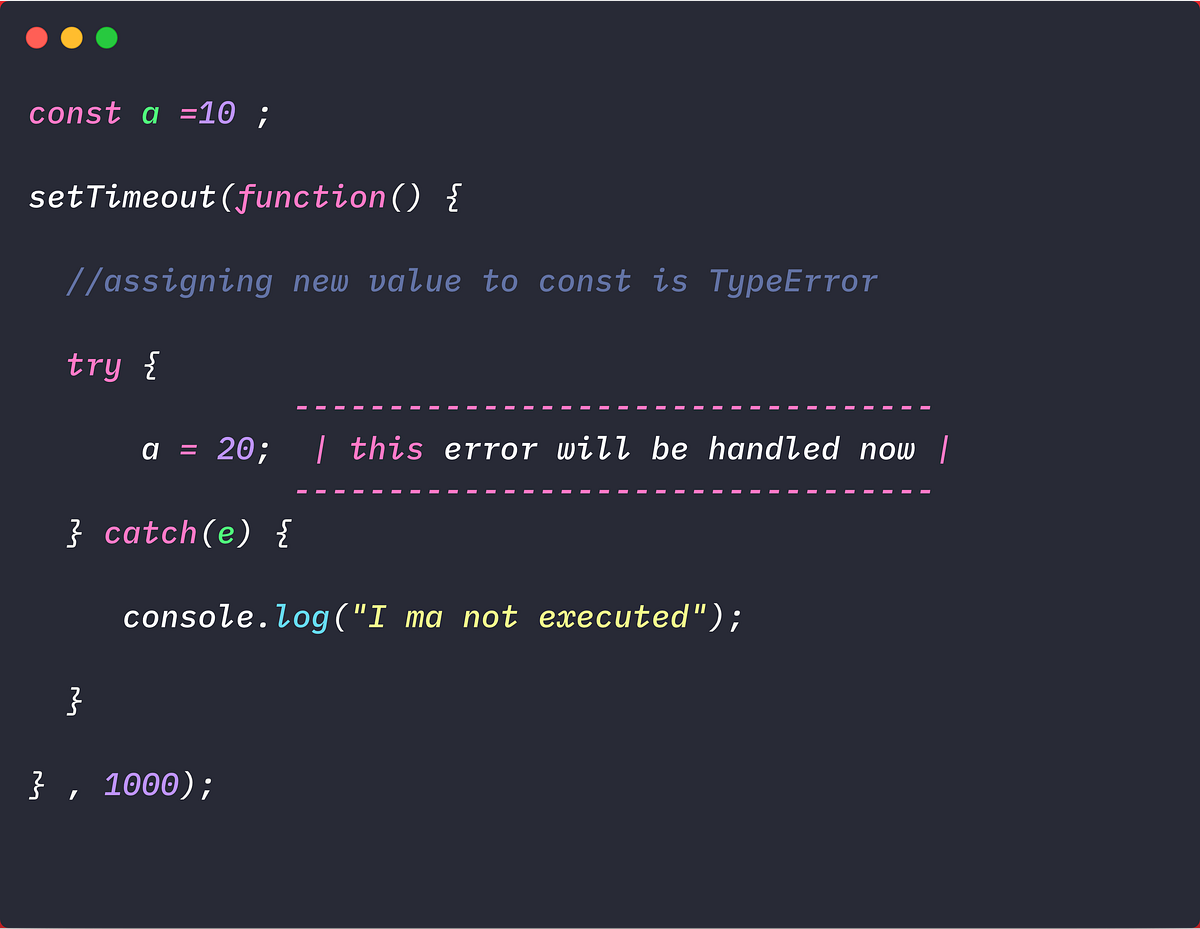 JavaScript — Errors and Exception Handling | by Miriam Bellon ...