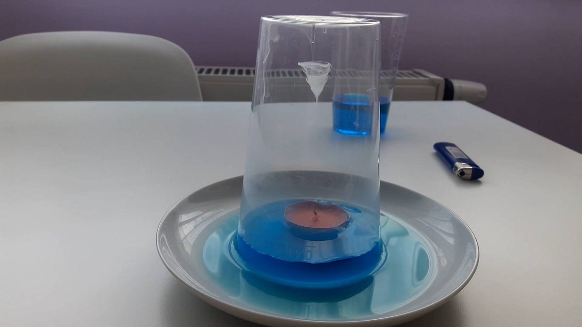 Candle in the vacuum experiment. Today we will play with the fire — but