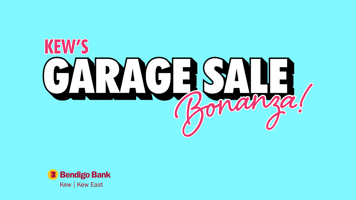 Kew’s Garage Sale Bonanza. The largest ever garage sale at homes… by