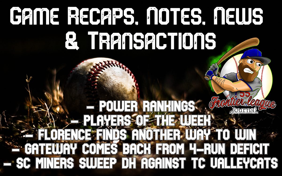 Frontier League Game Recaps, Notes, News & Transactions — June 1, 2021