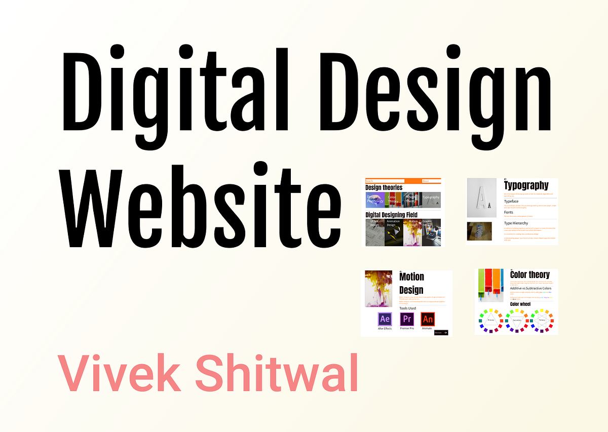 Digital Design site Vivekshitwal Medium