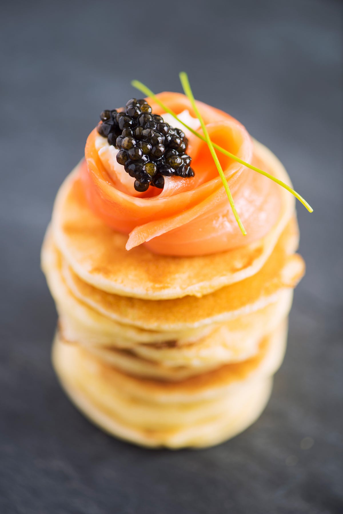 Buckwheat Blinis with Smoked Salmon and Roe by Habit The Habit Blog