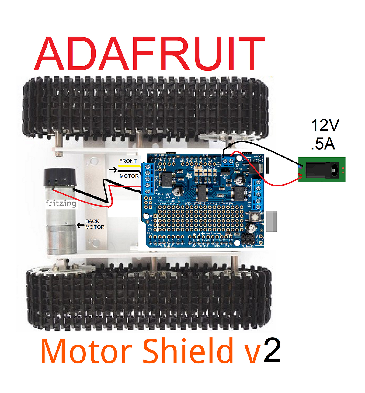 Adafruit Motor Shield v1 & v2 + DoRobot | by J3 | Jungletronics | Medium