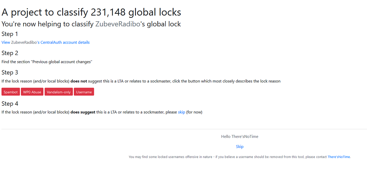Classifying 231,148 global locks. On the 1st of April 2018, there were