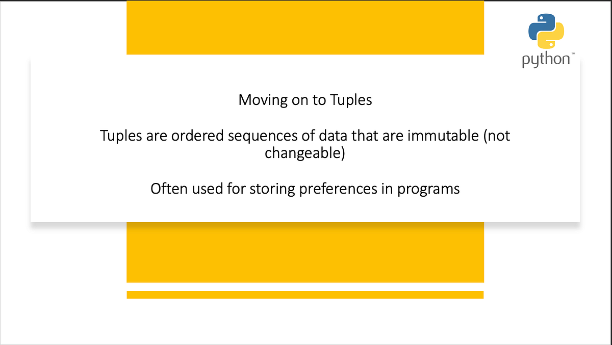 Introduction To The Basics Of Python 3 Part 8 Towards Dev