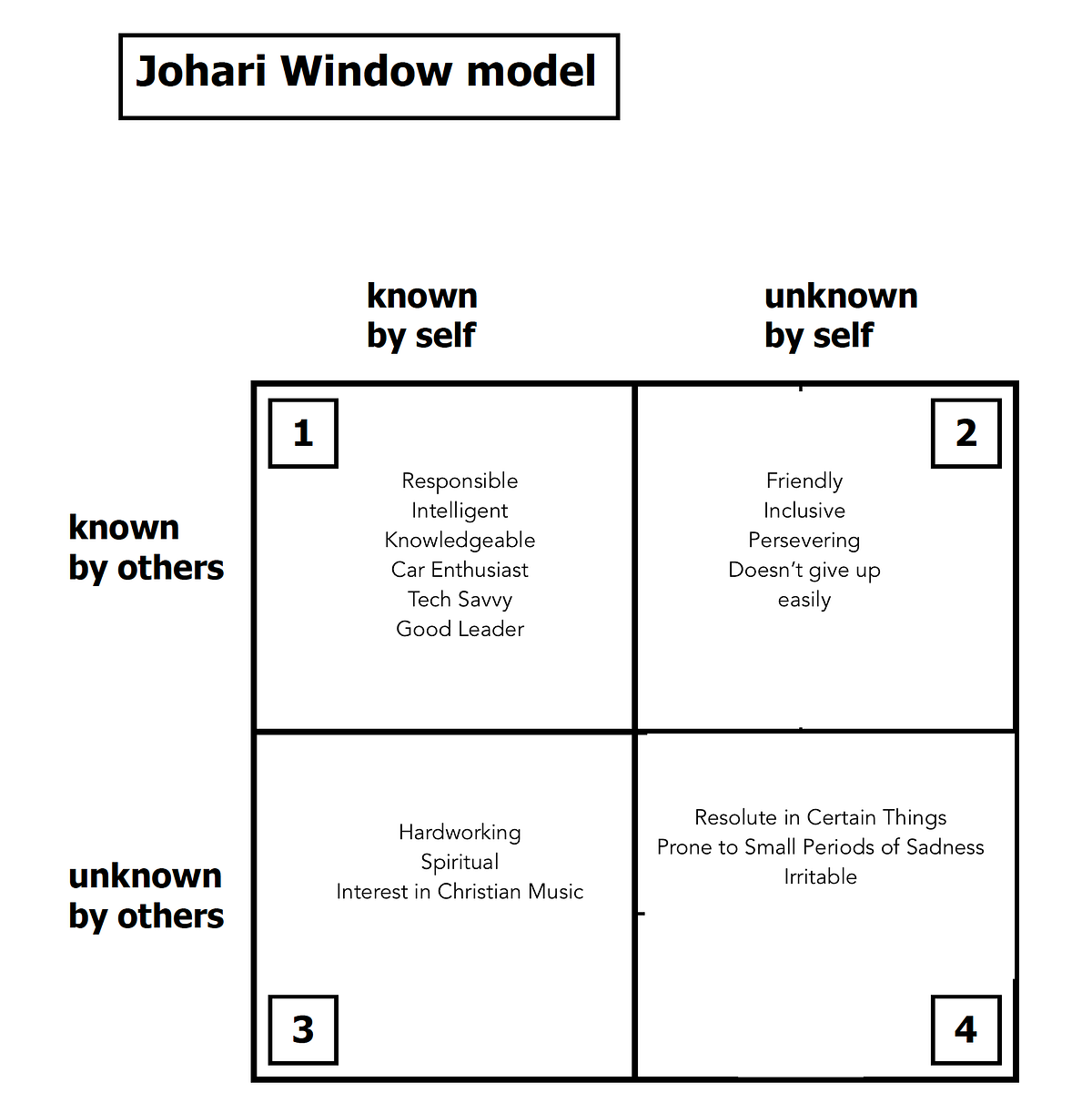 Johari Window Insight. For the purposes of this assignment, I… by