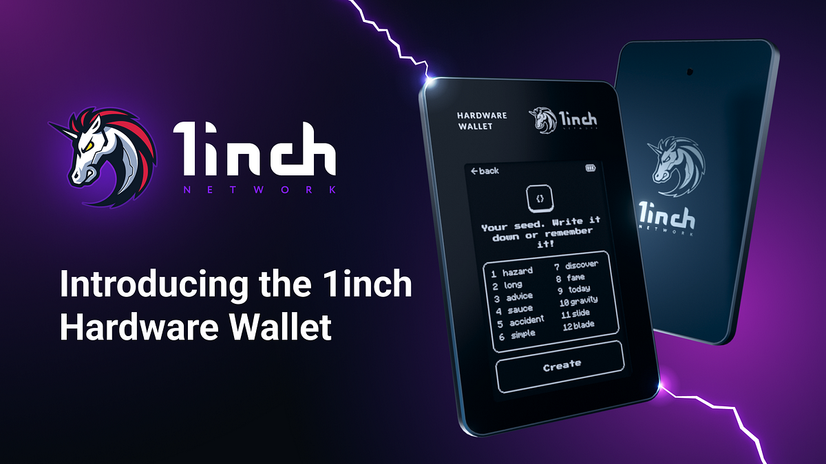 1inch launches proprietary hardware wallet as self-custody trend grows