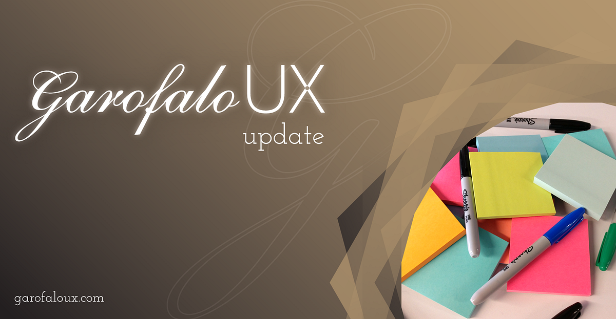 Garofalo Ux Update 9 April 2020 By Garofalo Ux Garofalo Ux Blog Signature Ux