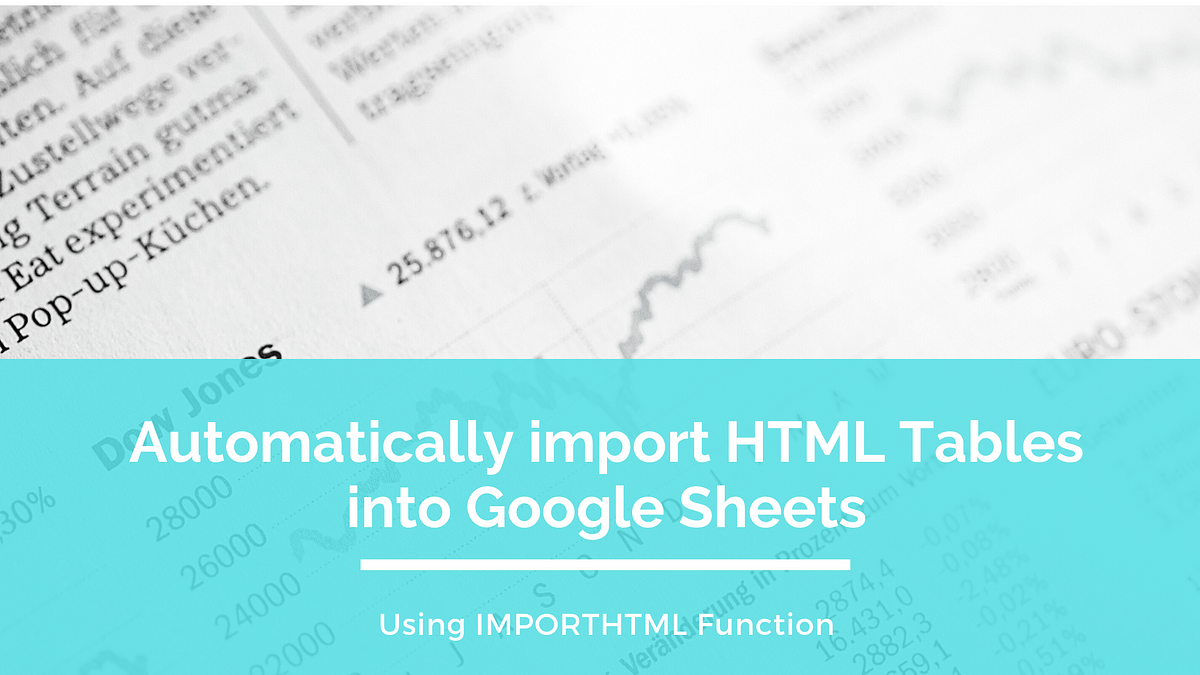 Import HTML tables into Google Sheets effortlessly.