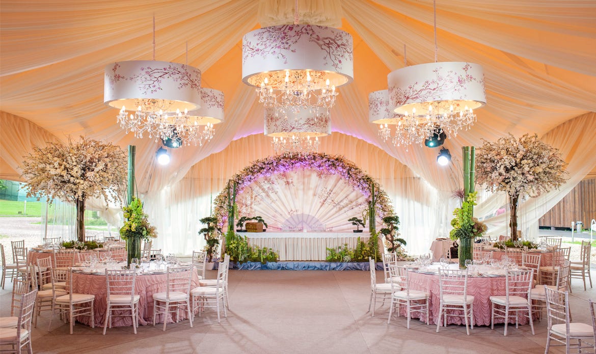 Wedding Ceiling Drapes With Lights Add Stars To Your Event