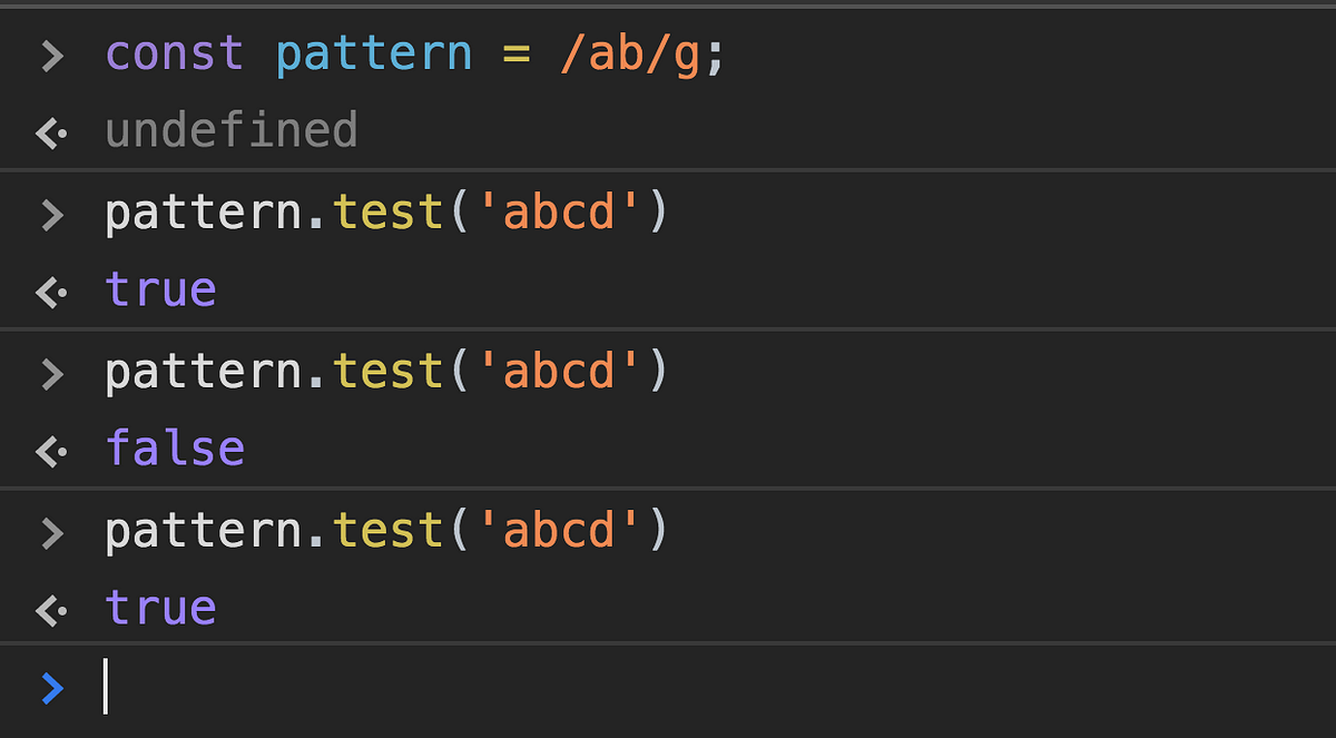 The most surprising behavior of JavaScript regular expression you have ever  seen | by Yogesh Chavan | JavaScript in Plain English