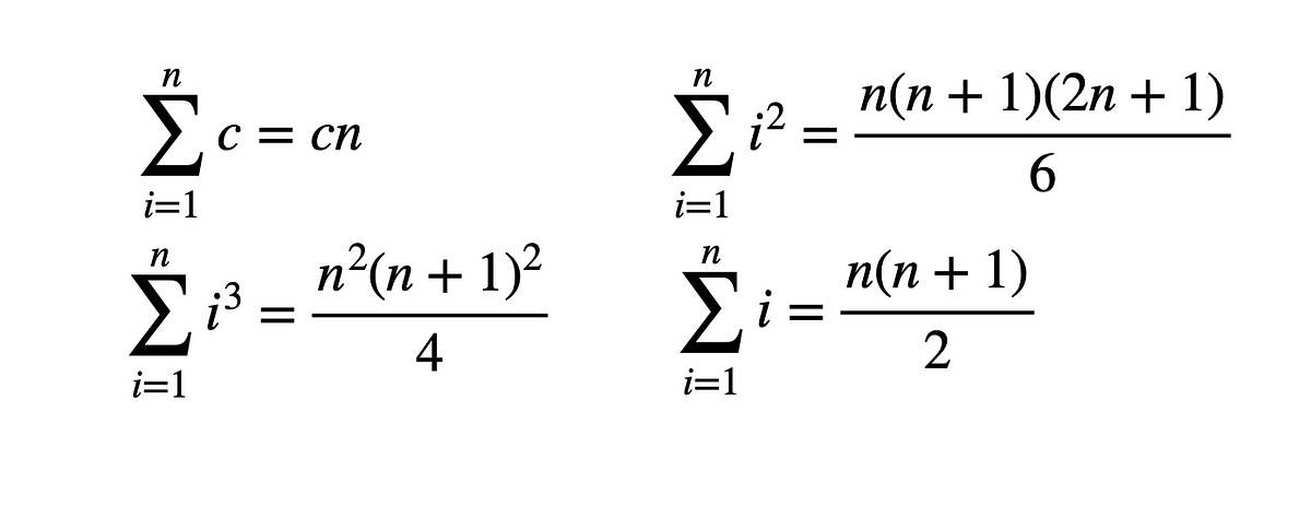I Can T Derive These Summation Formulas So I Ll Just Model Them In Python By Rhett Allain The Startup Medium
