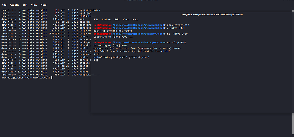 CRONOS {HACK THE BOX} WALK THROUGH | by Nathaneal Meththananda | Medium