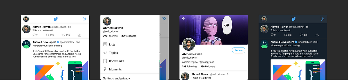 Jetpack Compose: Twitter UI