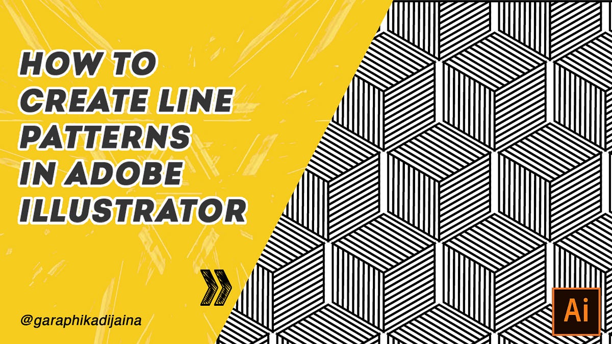 How To Create Line Pattern In Adobe Illustrator Garaphika Dijaina Medium