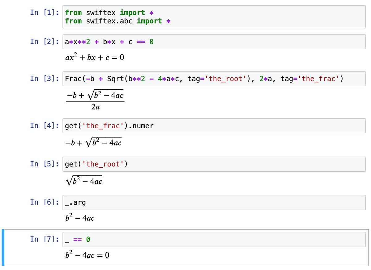 Faster math typesetting in Jupyter and Python (Part 3) | by Mathcube ...