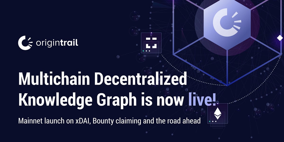 OriginTrail multichain Decentralized Knowledge Graph is now live: Mainnet launch on xDai, claiming…
