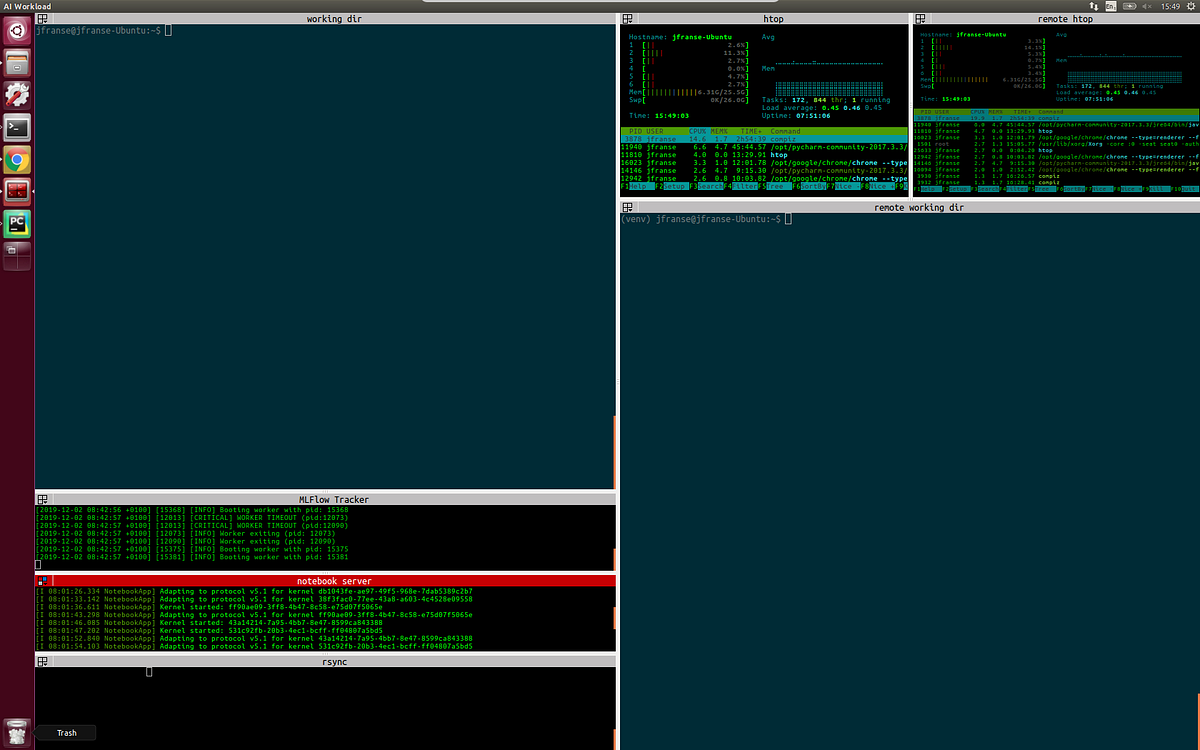 Quality of coding life with a terminal multiplexing startup script | by ...