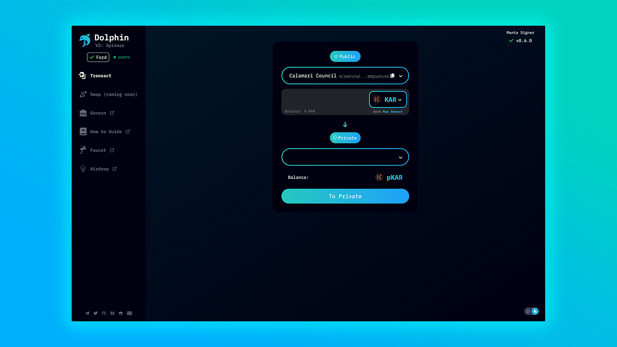 Manta Network Testnet V2: Walkthrough