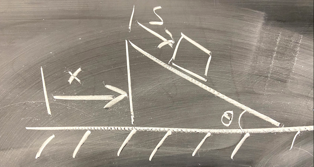Sliding Block on a Movable Wedge — Solution Using Lagrangian Mechanics
