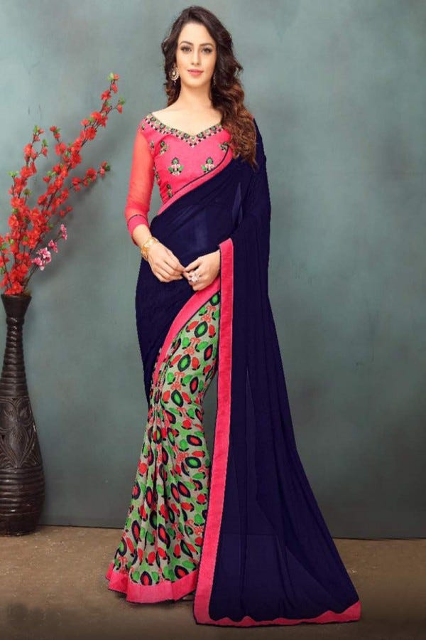 party wear sarees latest fashion