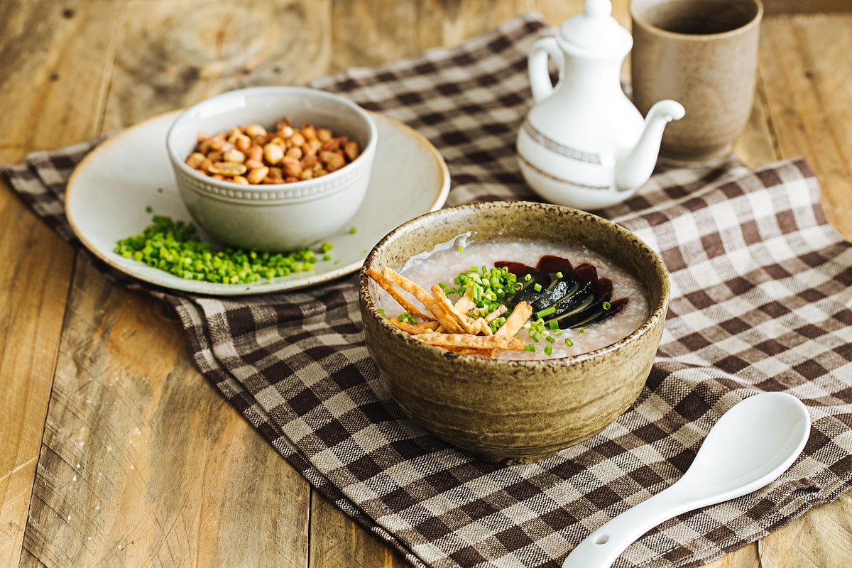 Clean Cooking HK Style Minced Beef Congee by Tablecrafter